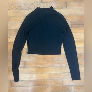 Primark Black Ribbed Turtleneck Top